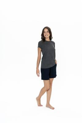 Us Polo Kadın Bisiklet Yaka, Kısakol, T-shirt ve Cepli Şort Takım - 11