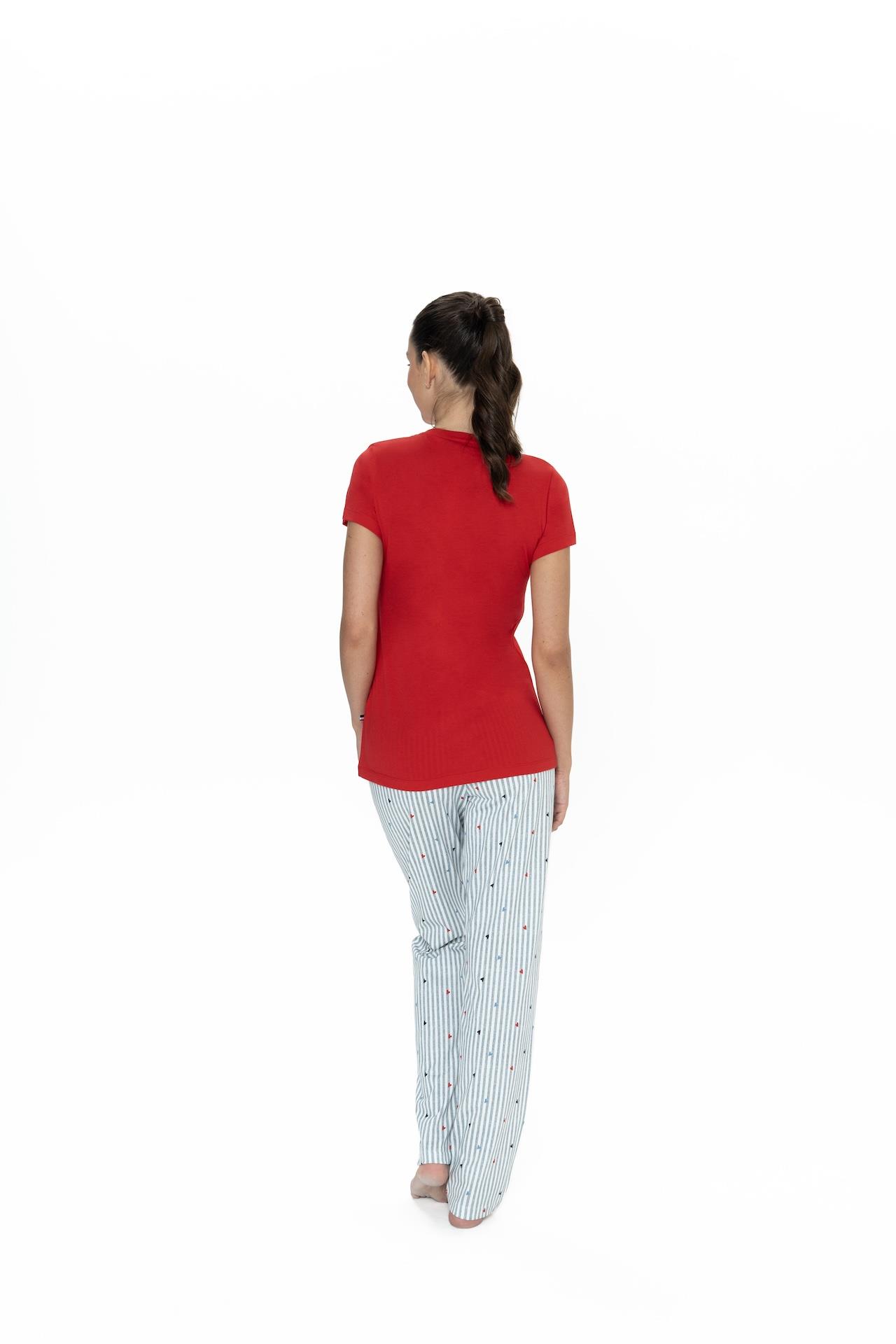 Us Polo Kadın Büyük Beden Pijama Takım, %100 Pamuk