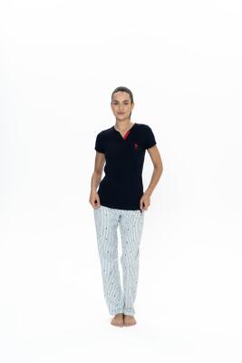 Us Polo Kadın Büyük Beden Pijama Takım, %100 Pamuk - 1