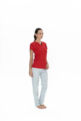 Us Polo Kadın Büyük Beden Pijama Takım, %100 Pamuk - 7