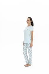 Us Polo Kadın Büyük Beden Pijama Takım, %50 Modal %50 Pamuk - Thumbnail
