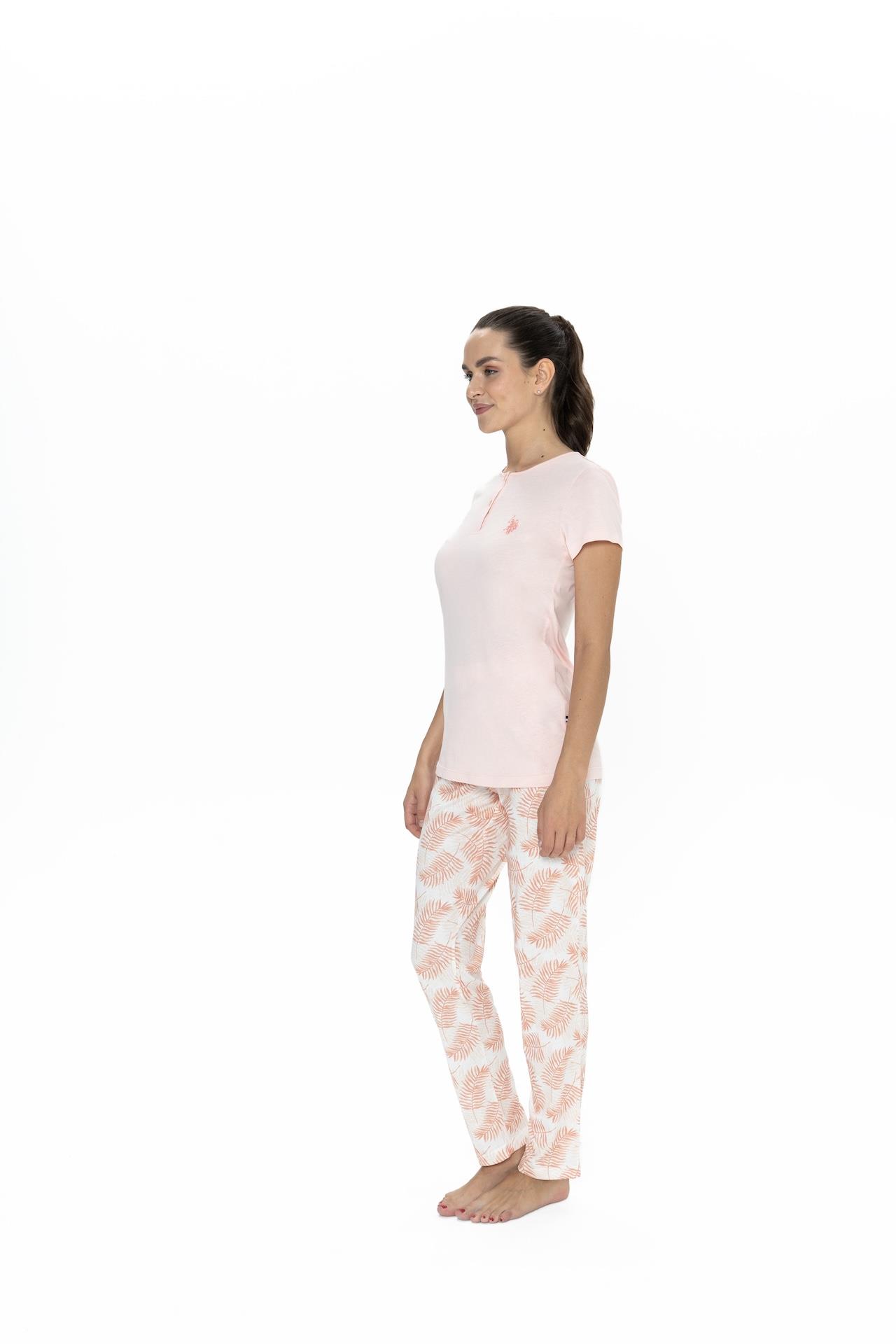 Us Polo Kadın Büyük Beden Pijama Takım, %50 Modal %50 Pamuk