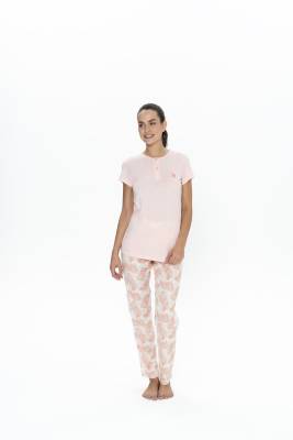 U.S. Polo Assn. - Us Polo Kadın Büyük Beden Pijama Takım, %50 Modal %50 Pamuk