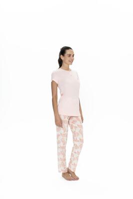 Us Polo Kadın Büyük Beden Pijama Takım, %50 Modal %50 Pamuk - 4