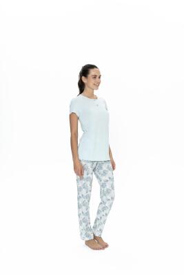 Us Polo Kadın Büyük Beden Pijama Takım, %50 Modal %50 Pamuk - 7