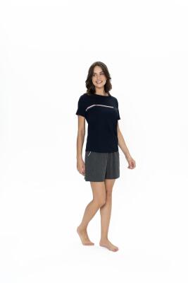 Us Polo Kadın Cepli Şort T-shirt Takım, Bisiklet Yaka, Kısakol - 3