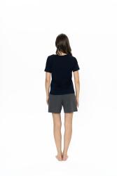 Us Polo Kadın Cepli Şort T-shirt Takım, Bisiklet Yaka, Kısakol - 4