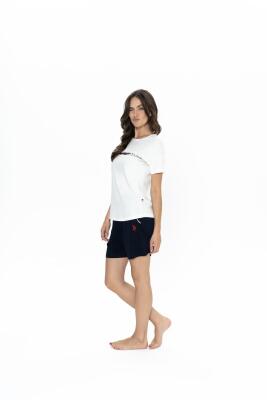 Us Polo Kadın Cepli Şort T-shirt Takım, Bisiklet Yaka, Kısakol - 9
