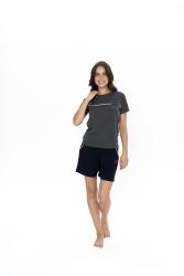 Us Polo Kadın Cepli Şort T-shirt Takım, Bisiklet Yaka, Kısakol - 12