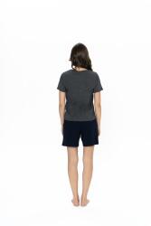 Us Polo Kadın Cepli Şort T-shirt Takım, Bisiklet Yaka, Kısakol - 11