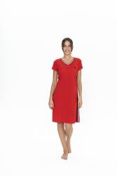 Us Polo Kadın, V Yaka, Kısa Kol, Midi Gecelik - Thumbnail