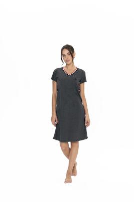 Us Polo Kadın, V Yaka, Kısa Kol, Midi Gecelik - 4