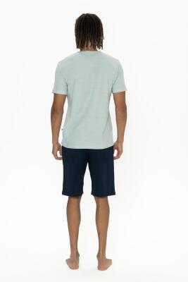 U.S. Polo Yazı Baskılı Erkek Kısakol T-shirt Ve Şort Takım - 5