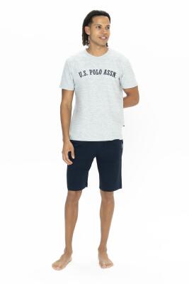 U.S. Polo Yazı Baskılı Erkek Kısakol T-shirt Ve Şort Takım - 6