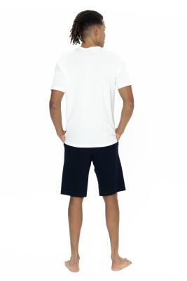 U.S. Polo Yazı Baskılı T-shirt Şort Takım, Bisiklet Yaka, Kısakol, Cep Detaylı - 2