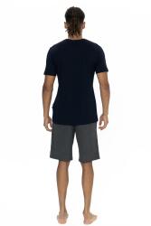 U.S. Polo Yazı Baskılı T-shirt Şort Takım, Bisiklet Yaka, Kısakol, Cep Detaylı - 7