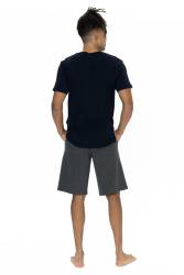 U.S. Polo Yuvarlak Yaka Kısakol T-shirt, Cepli ve Düz Renk Şort Takım - Thumbnail