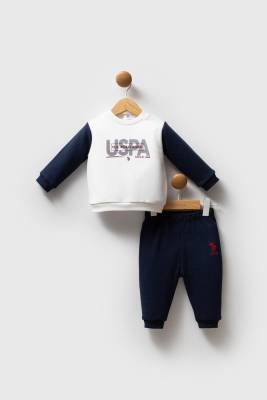 U.S. Polo Assn. - USPA Yazılı Erkek Bebek 3 İplik Kışlık Alt Üst Takım
