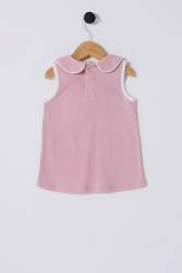 U.S.POLO ASSN. KIZ BEBEK ASKILI PİKE ELBİSE, %100 Pamuk / %100 Cotton - Thumbnail