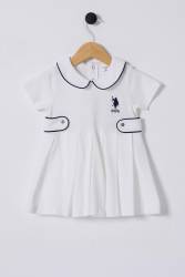 U.S.POLO ASSN. KIZ BEBEK KISAKOL PİKE ELBİSE, %100 Pamuk / %100 Cotton - Thumbnail