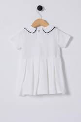 U.S.POLO ASSN. KIZ BEBEK KISAKOL PİKE ELBİSE, %100 Pamuk / %100 Cotton - Thumbnail