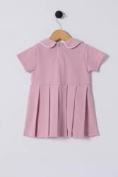 U.S.POLO ASSN. KIZ BEBEK KISAKOL PİKE ELBİSE, %100 Pamuk / %100 Cotton - Thumbnail