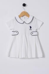 U.S.POLO ASSN. KIZ BEBEK KISAKOL PİKE ELBİSE, %100 Pamuk / %100 Cotton - 1