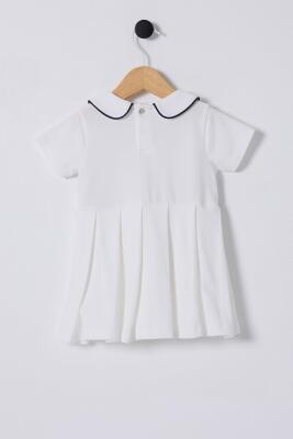 U.S.POLO ASSN. KIZ BEBEK KISAKOL PİKE ELBİSE, %100 Pamuk / %100 Cotton - 2