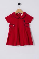 U.S.POLO ASSN. KIZ BEBEK KISAKOL PİKE ELBİSE, %100 Pamuk / %100 Cotton - 3
