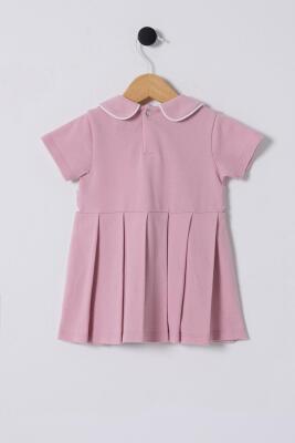 U.S.POLO ASSN. KIZ BEBEK KISAKOL PİKE ELBİSE, %100 Pamuk / %100 Cotton - 8