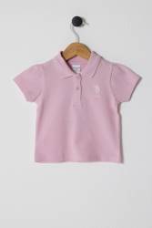U.S.POLO ASSN.KIZ BEBEK PİKE T-SHIRT, %100 Pamuk / %100 Cotton - Thumbnail