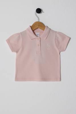 U.S. Polo Assn. - U.S.POLO ASSN.KIZ BEBEK PİKE T-SHIRT, %100 Pamuk / %100 Cotton