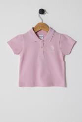 U.S.POLO ASSN.KIZ BEBEK PİKE T-SHIRT, %100 Pamuk / %100 Cotton - 4