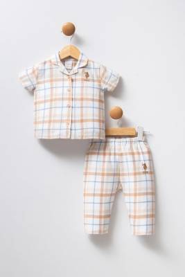 U.S. Polo Assn. - U.S.POLO KIZ BEBEK PİJAMA TAKIMI, %100 Pamuk / %100 Cotton