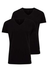 V Yaka 2'li Paket Erkek T-Shirt - 3