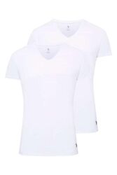 V Yaka 2'li Paket Erkek T-Shirt