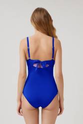 V Yakalı Saks Toparlayıcı Mayo - Thumbnail