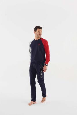 Yeni Sezon Parça Renkli Kışlık Ekek Pijama Takım - 2
