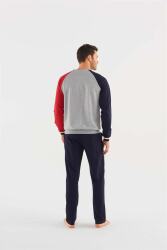 Yeni Sezon Parça Renkli Kışlık Ekek Pijama Takım - 11