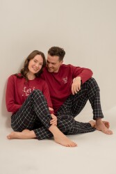 Yılbaşı Özel Kadın Pijama Takım, %100 Pamuk (1)