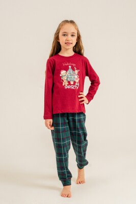 Yılbaşı Özel Kız Çocuk Pijama Takım - 1