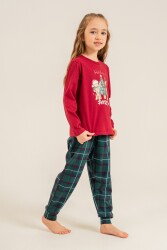 Yılbaşı Özel Kız Çocuk Pijama Takım - 3