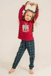 Yılbaşı Özel Kız Çocuk Pijama Takım - 4