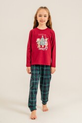 Yılbaşı Özel Kız Çocuk Pijama Takım - 6