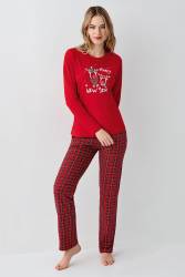Yılbaşı Özel Üretim Aile Pijama, Kadın Erkek ve çocuk pijamalar ayrı ayrı fiyatlandırılır - Thumbnail