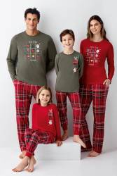 Yılbaşı Özel Üretim Aile Pijama, Kadın Erkek ve çocuk pijamalar ayrı ayrı fiyatlandırılır - 11