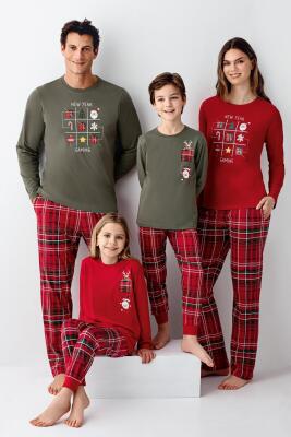 Yılbaşı Özel Üretim Aile Pijama, Kadın Erkek ve çocuk pijamalar ayrı ayrı fiyatlandırılır - 5