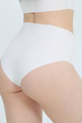 Yüksek Bel Basic Lazer Kesim Külot 3'lü Paket - 3