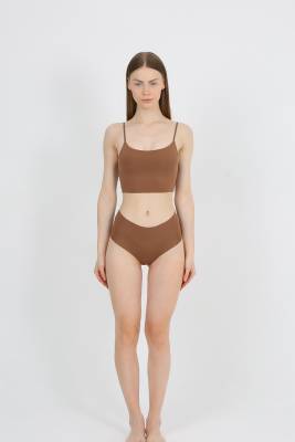 Yüksek Bel Basic Lazer Kesim Külot 3'lü Paket - 5