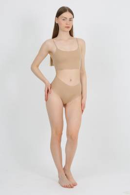 Yüksek Bel Basic Lazer Kesim Külot 3'lü Paket - 19